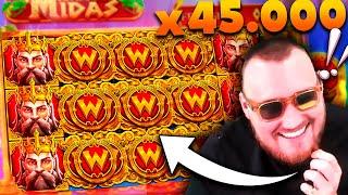 Streamer New Extra Super Win +400.000€ on The Hand of Midas slot - TOP BEST WINS OF THE DAILY !