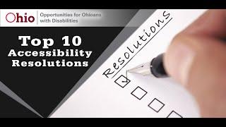 Top 10 Accessibility Resolutions