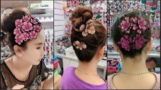 Top 10 amazing hairstyles  at home ♥️ Hairstyles Tutorials ♥️ Easy hairstyles with hair  accessories