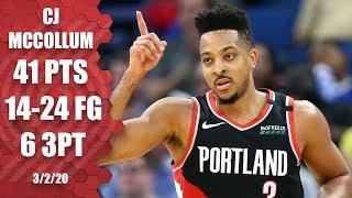 CJ McCollum dominates with 41 points in Trail Blazers vs. Magic | 2019-20 NBA Highlights