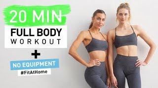 20 MIN Full Body Workout // No Equipment + Calorie Burner // Sanne Vloet #FitAtHome