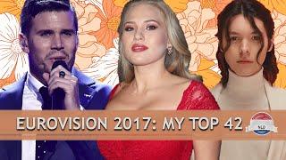 EUROVISION 2017: MY TOP 42 // ROAD TO 2000