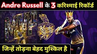 TOP - 3 Biggest Record by Andre Russell in The History of IPL which can not be break ||