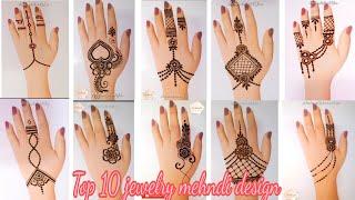 Top 10 jewelry mehandi design for hand||back hand mehndi design 2020||MehndiArt4You