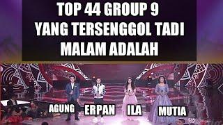 hasil akhir Lida 2020 top 44 group 9