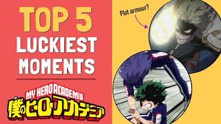 Top 5 LUCKIEST moments in My Hero Academia