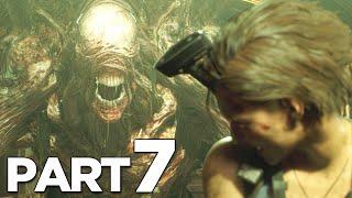 NEMESIS STAGE 2 FORM BOSS in RESIDENT EVIL 3 REMAKE Walkthrough Gameplay Part 7 (RE3 NEMESIS)