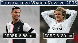 How Footballers Wages Have Changed Since 2005