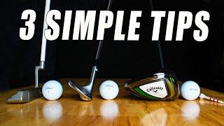 TOP 3 GOLF TIPS TO BREAK 80 FAST and SIMPLE