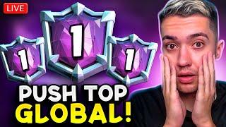 ULTIMO DIA DE TEMPORADA! DISPUTA INSANA PELO TOP 1 - CLASH ROYALE AO VIVO