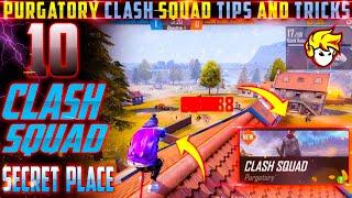 Top 10 Clash Squad Secret Hidden Place In Free Fire | Purgatory Clash Squad Tips And Tricks FreeFire