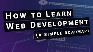 How to learn web development (simple roadmap)