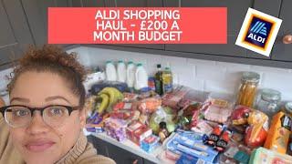 ALDI Haul | £200 A MONTH BUDGET | FAMILY OF 4 + 2 CATS