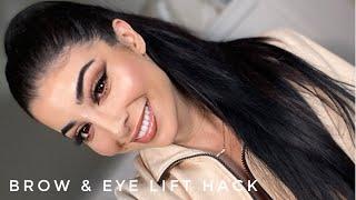 The BEST brow and eye lift HACK!  | Elwa Saleh