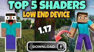 TOP 5 SHADERS FOR LOW END DEVICE IN MINECRAFT PE ANDROID