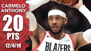 Carmelo Anthony records 3rd 20-point game for the Trail Blazers vs. Kings | 2019-20 NBA Highlights