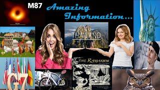 Top 10 information about :- G7, justin bieber, thailand national book, M87, statue of liberty etc.