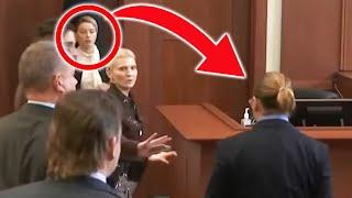 Amber Heard Flinches When Johnny Depp Did THIS In Court