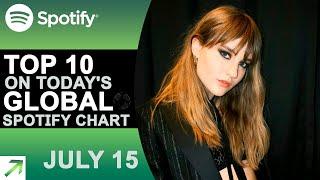 Top 10 on Today's Global Spotify Chart (7/15/21)