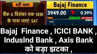 Karvy Stock Broking  ,  Bajaj Finance ICICI BANK , AXIS BAMK , ...को बड़ा झटका ,
