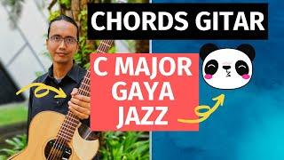 Main C Major chord cara jazz gitar (CHORDS GITAR)