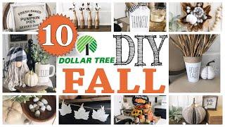 TOP 10 Dollar Tree FALL DIYs!  | DIY HOME DECOR | Modern Farmhouse