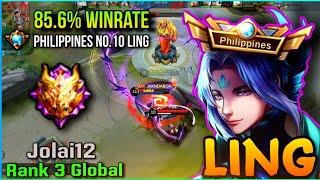 Ultra Hand Speed Combo! - Top 3 Global Ling by Jolai12 - Philippines No.10 Ling - Mobile Legends