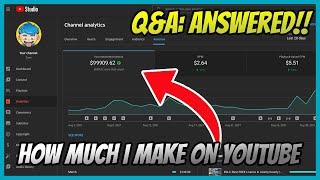 Q&A: Top Questions & Answers!! | The Truth About Zany | How Much Money Do I MAKE From YouTube