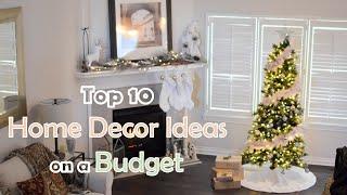 Top 10 Home Decor Ideas & Trends on a Budget | Decorating Tips | Christmas, Living Room, Wall, Door