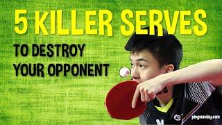 5 Killer Serves in Table Tennis (You Have A Good Serve)