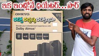 Onkyo HT-S5915,5.1.2 Dolby Atmos Enabled Home Theater System Unboxing  || In Telugu ||