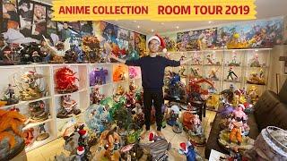 BIG ROOM TOUR ANIME STATUES FIGURES COLLECTION! Naruto One Piece Dragon Ball Bleach and More!