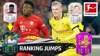 Top 10 Ranking Jumps - Haaland, Davies, Sargent & More | EA SPORTS FIFA 20