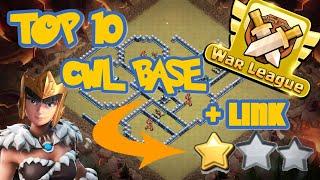 TOP 10 TH13 WAR BASES + LINKS 2010 March  Best Town Hall 13 War Base Clash of Clans