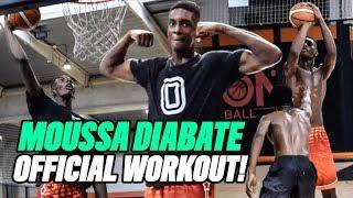 French Star Moussa Diabate Is A FREAK Athlete! Top 10 Ranked IMG Hooper's FULL Workout! NBA Ready!?