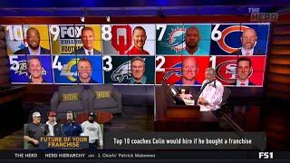 [HOT] The Herd | Colin "reveals" his Top 10 NFL coaches: #1Shanahan #2 McDermott, no have Belichick