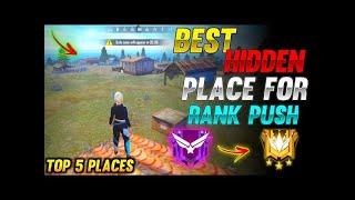 TOP 5 NEW HIDDEN PLACE IN FREE FIRE IN BERMUDA 2021 | RANK PUSH TIPS AND TRICKS IN FREE FIRE 2021