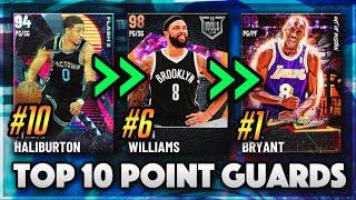 TOP 10 POINT GUARDS IN NBA 2K21 MyTEAM!!