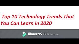 Top 10 technologies to learn in 2020 | Trending Technologies in 2020 |@gstech