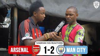 ARSENAL 1-2 MAN CITY (NIGERIAN FAN REACTIONS) PREMIER LEAGUE  2021-22 HIGHLIGHTS