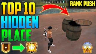 Top 10 Hidden And Secret Place For Rank Pushing - Free Fire