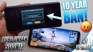 PUBG MOBILE UNBAN SOON? 10 YEAR BAN on MY ACCOUNT!!! 1.0 DOWNLOAD LINK!