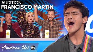 Lionel and Luke Try To Calm Francisco Martin's Nerves Before His Audition - American Idol 2020