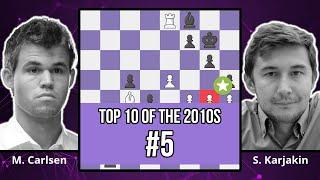 Magnus Carlsen's Perfect Chess Grind - Top 10 of the 2010s - Carlsen vs. Karjakin, 2013