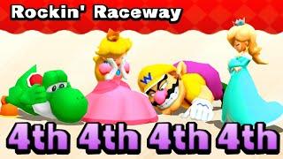 Mario Party: The Top 100 Minigames #58 Yoshi vs Peach vs Wario vs Rosalina (Master Difficult)