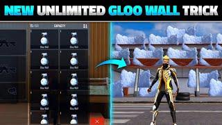 UNLIMITED GLOO WALL TRICK IN TRAINING MODE FREE FIRE | TOP 5 NEW TRICKS - GARENA FREE FIRE