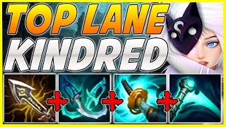 CRIT KINDRED TOP IS THE BEST HIDDEN OP TOP LANER?! 100% CRIT KINDRED TOP LANE! - League Of Legends