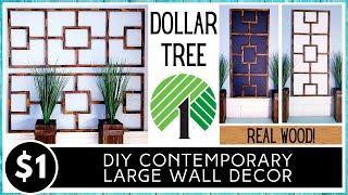 DOLLAR TREE DIY Wall Decor | Modern Contemporary Wood Design | HIGH END LOOK | Tumbling Tower Blocks