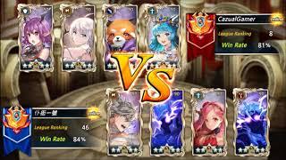 [King's Raid] Sunday Fights - Breaking into top 10 with main team.