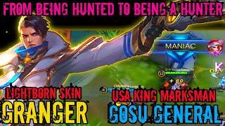 Being Targeted?? No Problem!! Gosu General - USA King Marksman Granger Amazing Play | Mobile Legends